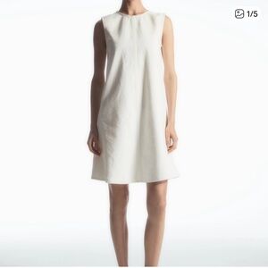 COS White Denim Dress